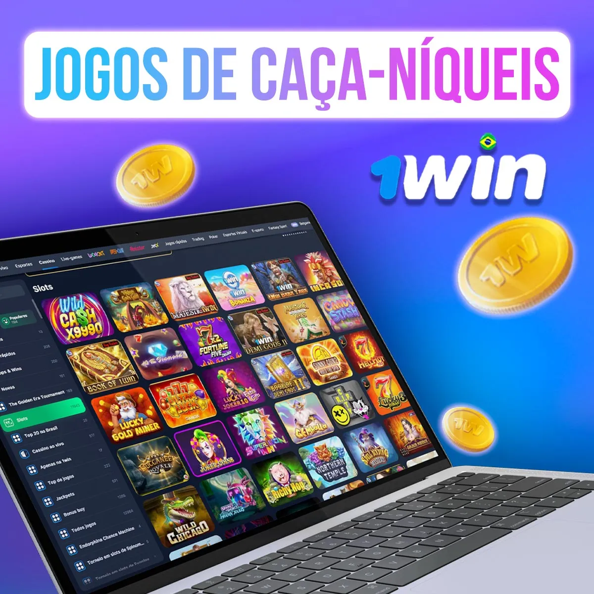 Jogos de Caça-Níqueis no cassino da casa de apostas 1win no mercado brasileiro