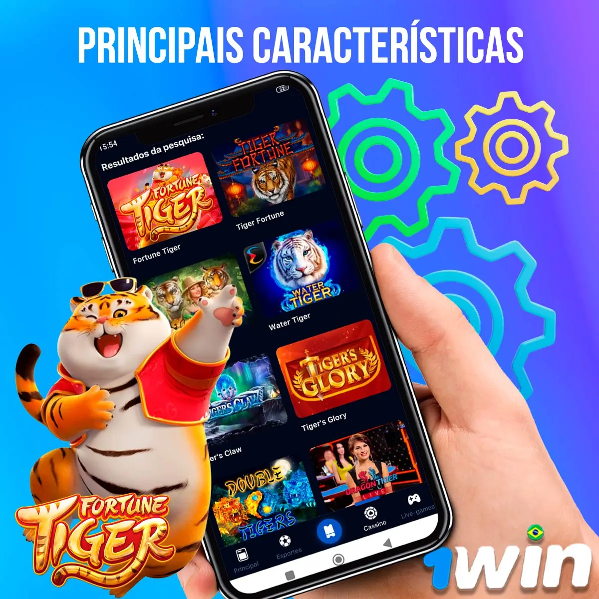 Quais são os principais recursos do 1win Fortune Tiger?