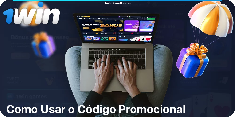 Instruções sobre como usar um código promocional no 1Win