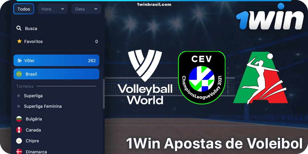 Visão geral da seção de apostas em voleibol em 1Win