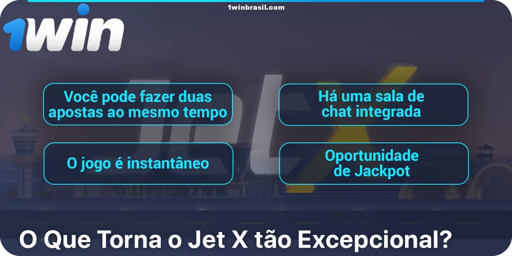 Recursos do jogo Jet-X em 1Win