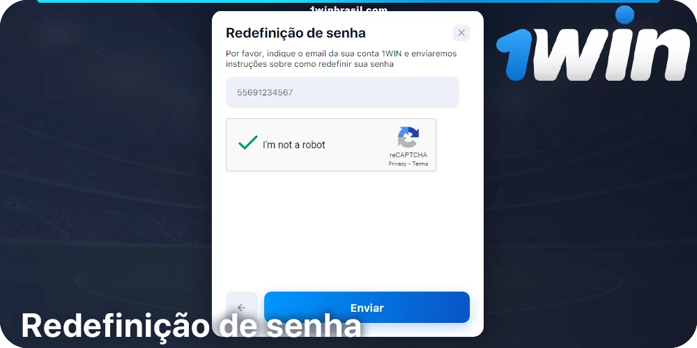 Instruções sobre como recuperar uma senha de 1Win