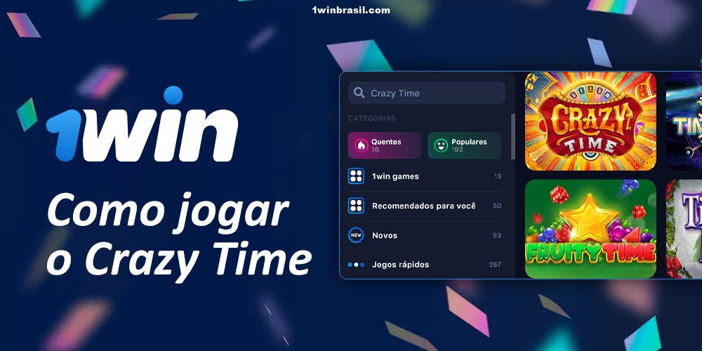 Como começar a jogar Crazy Time no 1Win Brasil