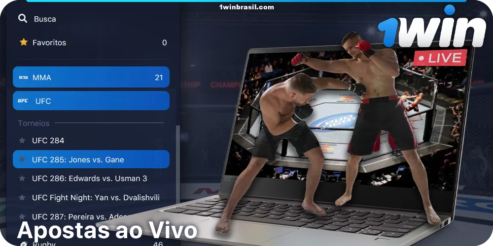Fazer apostas ao vivo em lutas de MMA a 1Win