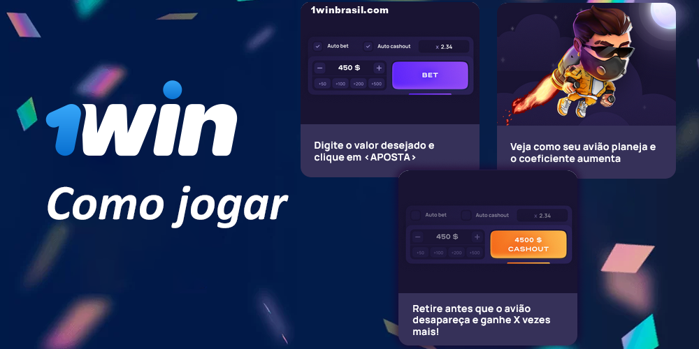 Como jogar Lucky Jet no 1Win no Brasil