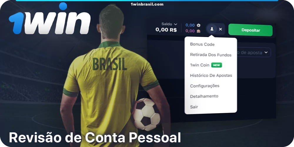 Visão geral da conta pessoal 1Win