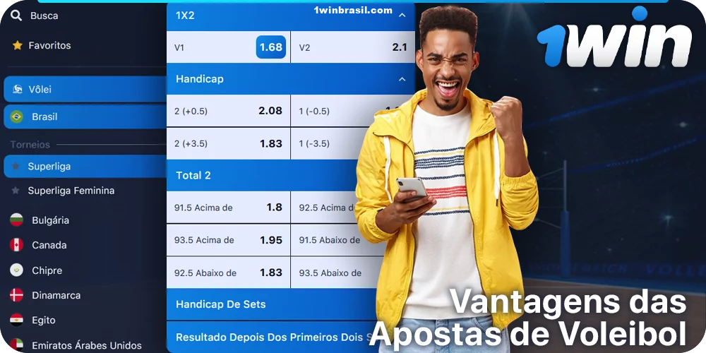 As principais vantagens das apostas em voleibol na 1Win Brasil
