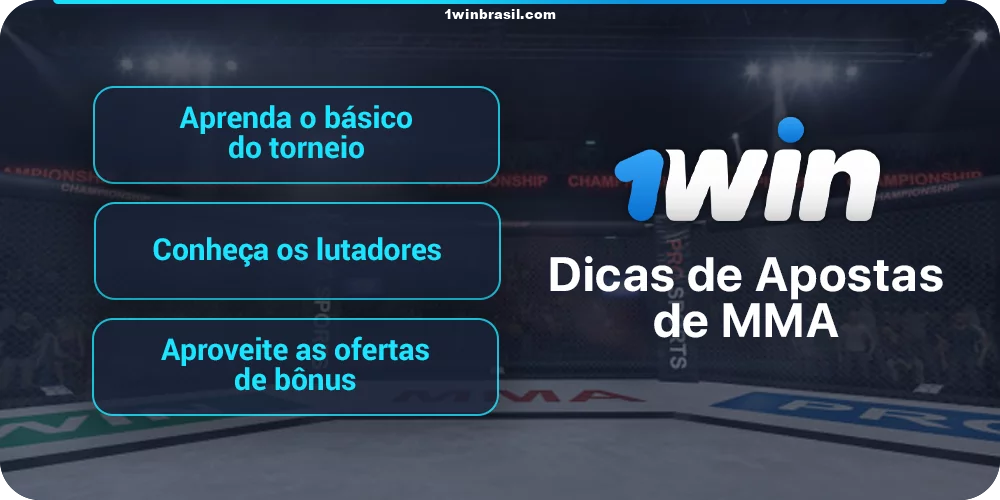 Dicas de apostas em MMA da 1Win Brasil