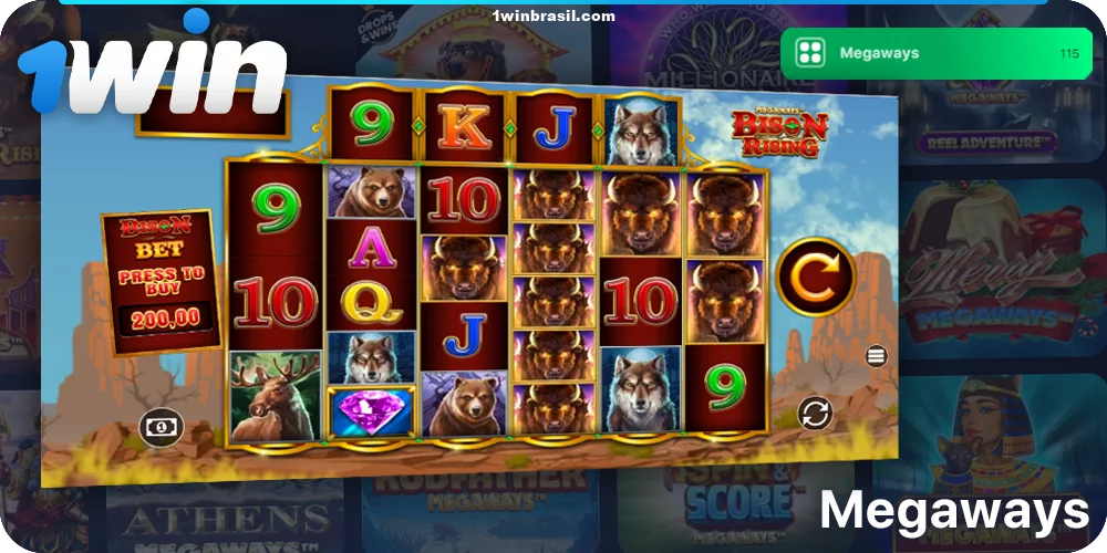 Categoria Megaways no 1Win Cassino