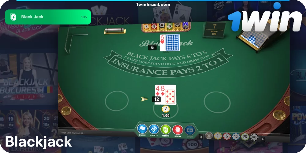 Jogar Blackjack no 1Win Cassino