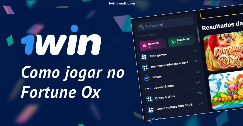 Como jogar 1win Fortune Ox