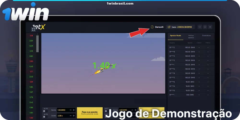 Jogue uma versão demo do Jet-X a 1Win