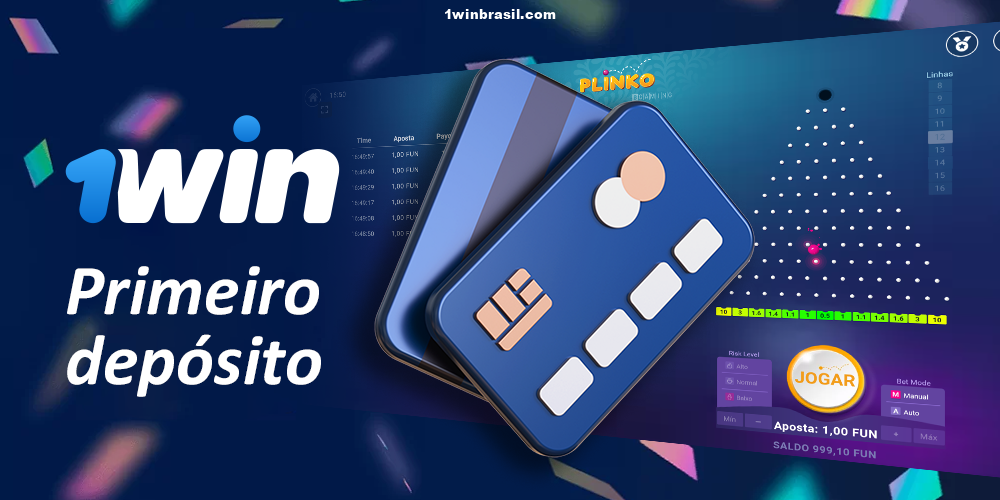 Faça um depósito no 1Win para jogar no Plinko