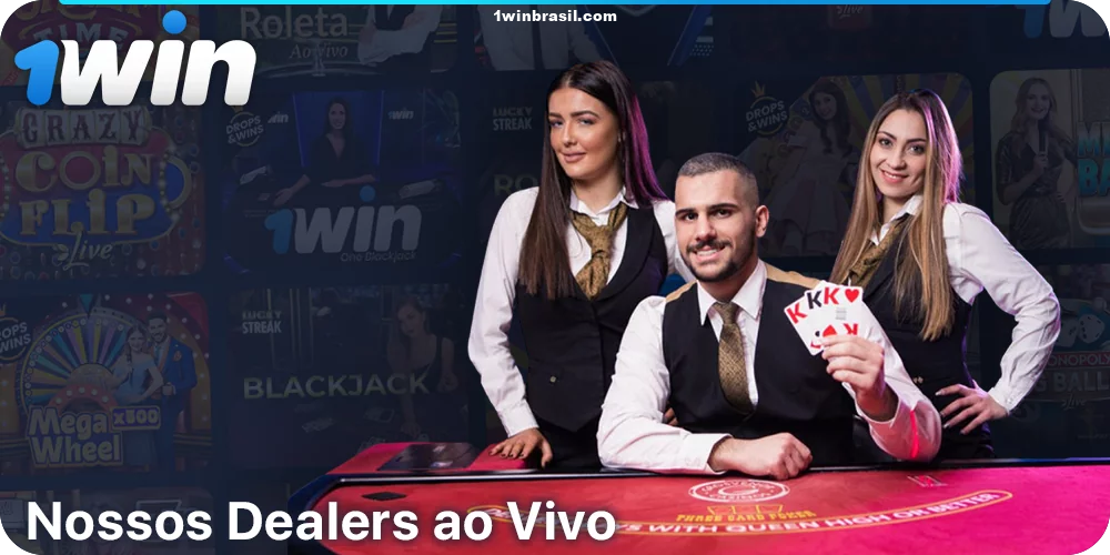 Dealers em nosso cassino ao vivo 1Win