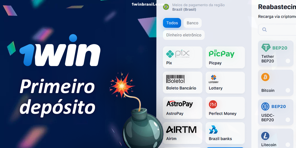 Faça um depósito no 1Win para jogar no Mines
