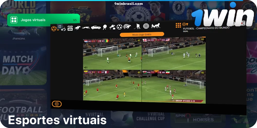 Esportes virtuais no 1Win Cassino