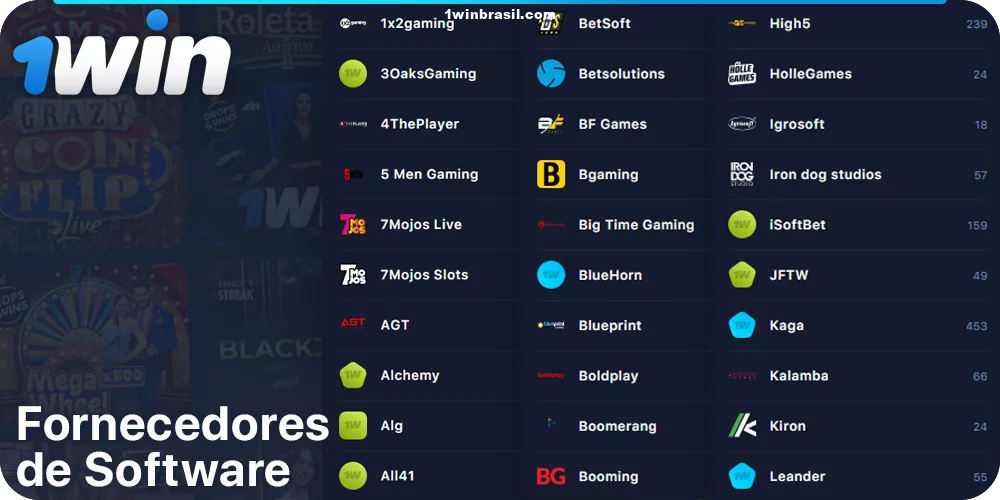 1Win desenvolvedores de software de cassino ao vivo