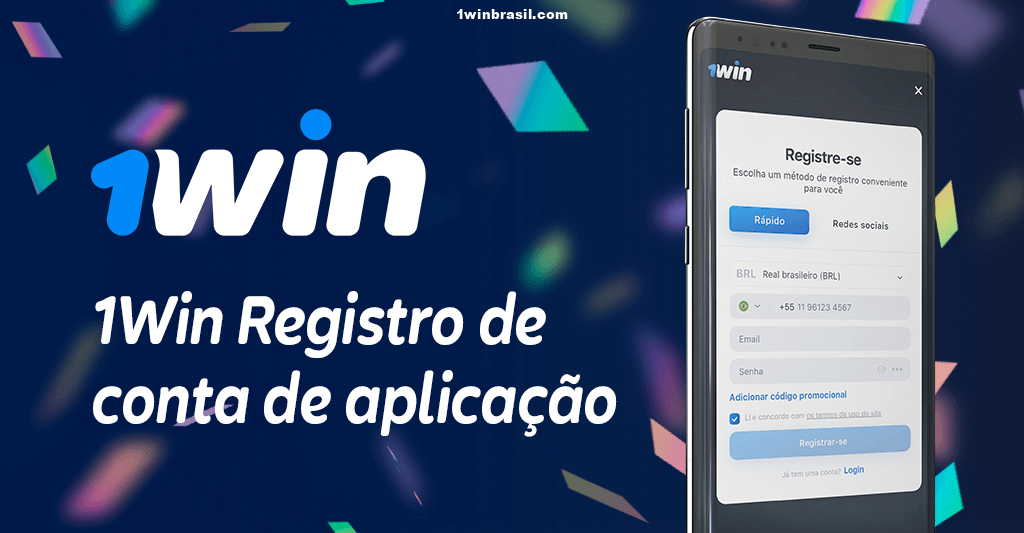 1Win Registro de conta de aplicação
